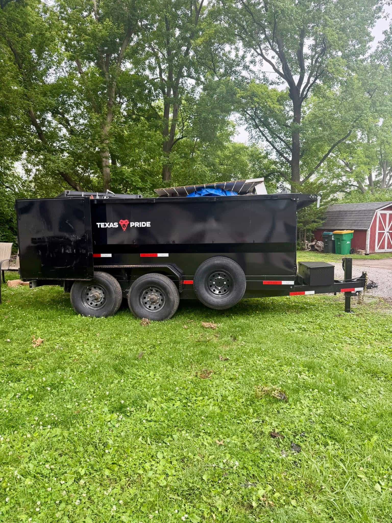Taylored Trailers 14-yard dump trailer side view